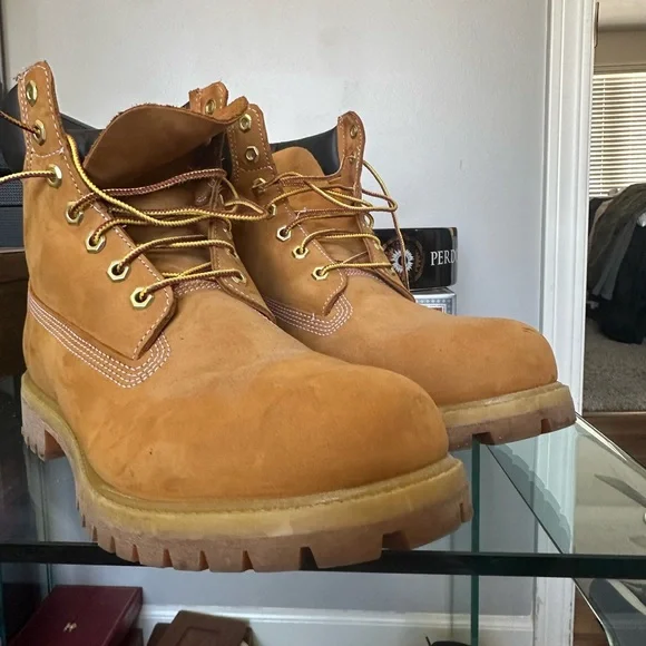 COPY - Timberland Men's Tan Boots - Picture 3 of 5